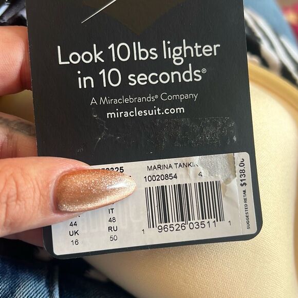 Miraclesuit NWT Women's Marina Tankini Top Swimsuit Underwire 14 - Picture 7 of 7